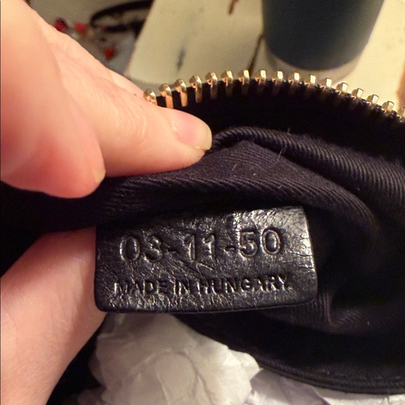 Vintage CHLOE Ethel Satchel Bag in Black Tumbled Lambskin Leather Black - Picture 14 of 14